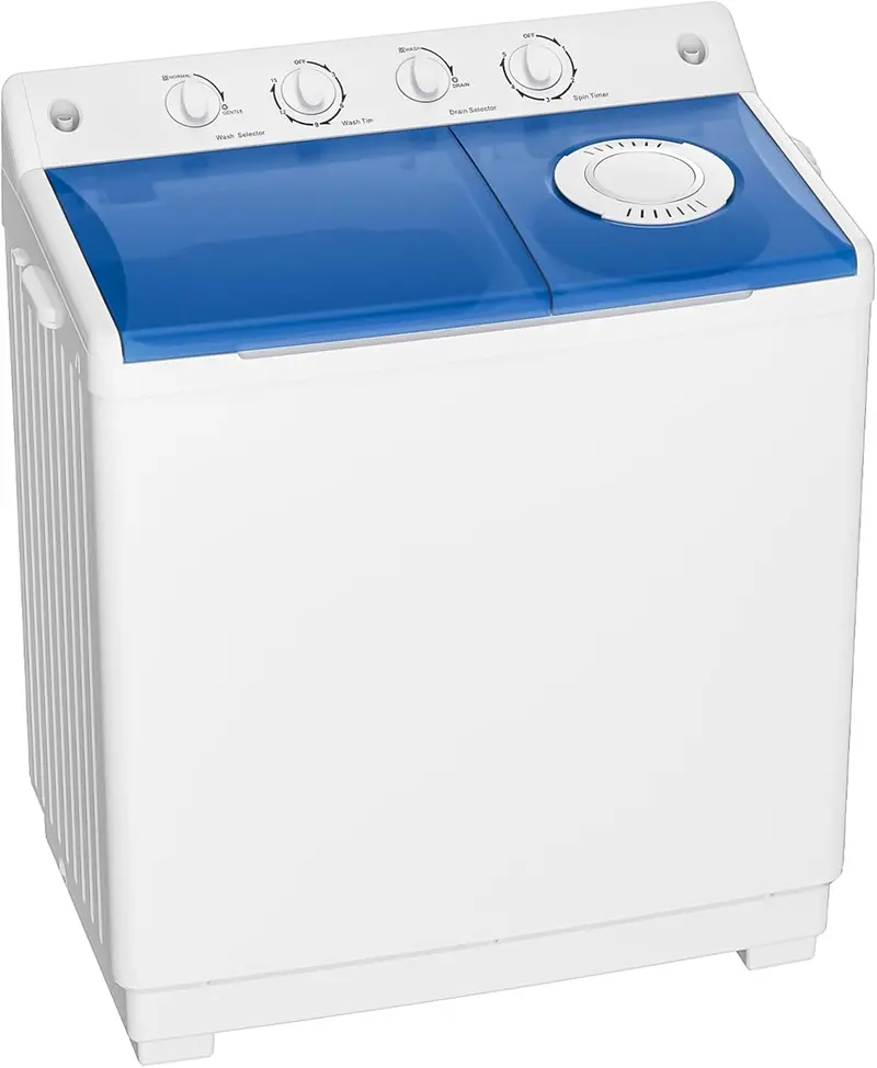 Auertech Twin-Tub Portable Washing Machine – 28 lb Mini Laundry System with Dual Functionality 2