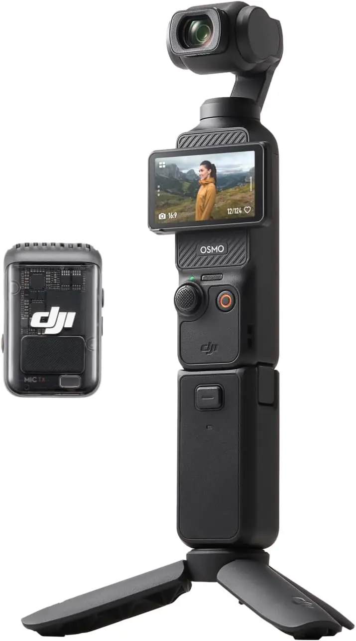 DJI Osmo Pocket 3 Creator Combo – 4K/120fps Vlog Camera Featuring Advanced Gimbal Stabilization and External Mic Support