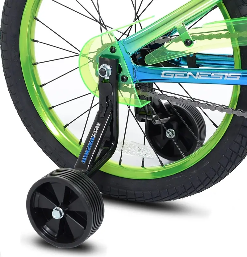 Genesis Glitch Youth BMX Bike – 18-Inch Frame with Dual-Tone Blue-Green Aesthetic