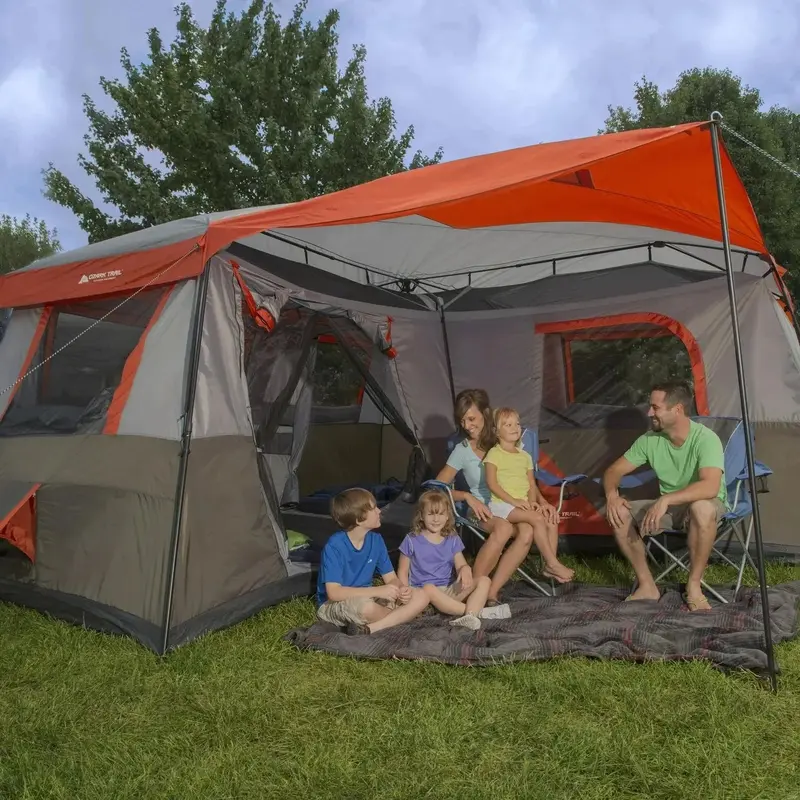 Instant Cabin Tent for 12 Campers – Spacious Family-Sized Outdoor Shelter with Quick Setup