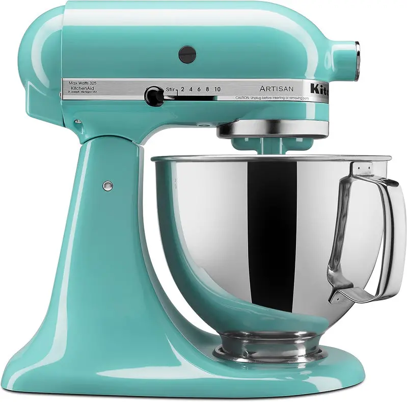 KitchenAid Artisan Stand Mixer – 5-Quart Tilt-Head Unit with Detachable Pouring Shield for Clean Operation