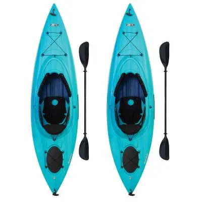 Lifetime Guster 100 Sit-In Recreational Kayak – Twin-Pack Set for Beginners (Model 457)