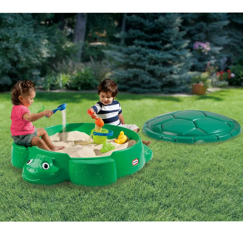 Little Tikes Classic Turtle Sandbox – Durable Outdoor Sand Play Center for Kids
