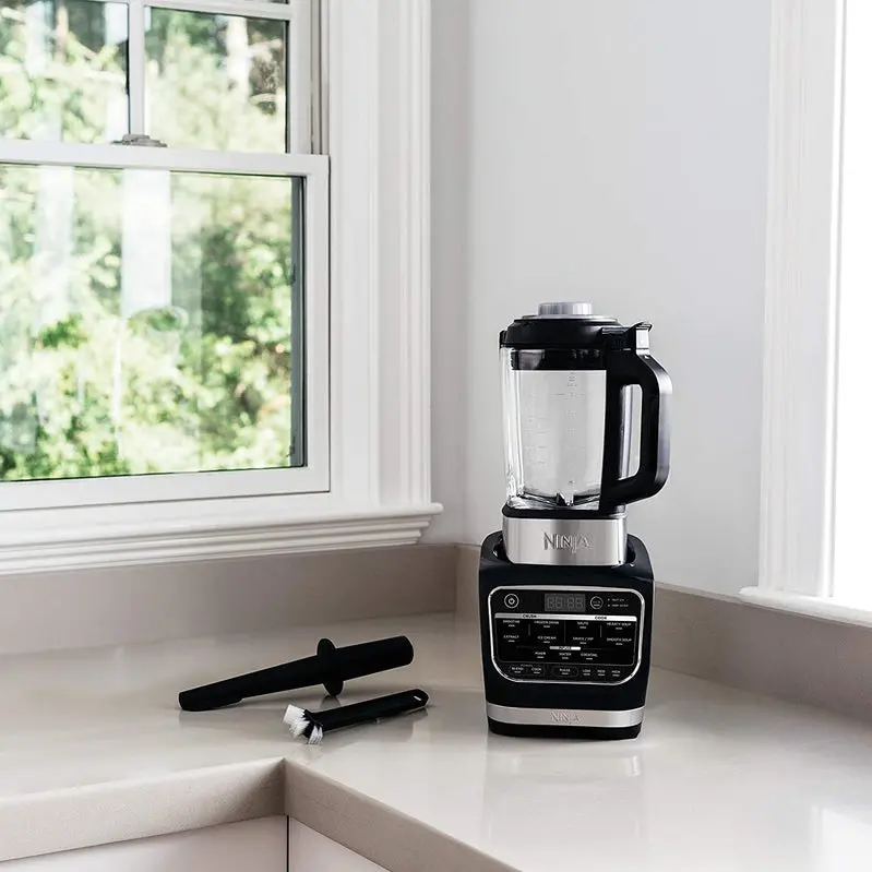 Ninja HB152 Dual-Temp Blender – 1400 Peak Watts, Heat-Resistant 64 oz Glass Pitcher, Premium Matte Black Finish
