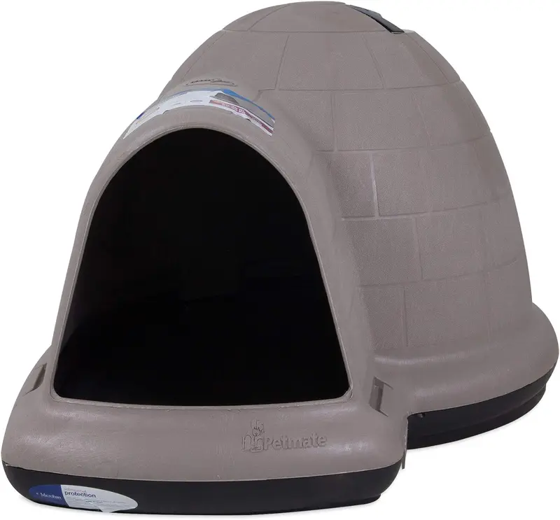 Petmate Indigo XL Dog House for Large Breeds – Eco-Friendly Igloo Shelter with All-Weather Durability