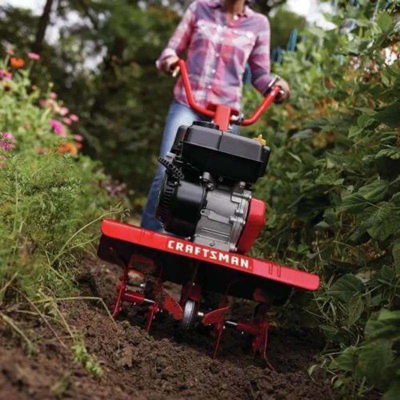 Reconditioned Craftsman Front-Tine Garden Tiller – Scratch-and-Dent Compact Cultivator for Small-Space Gardening