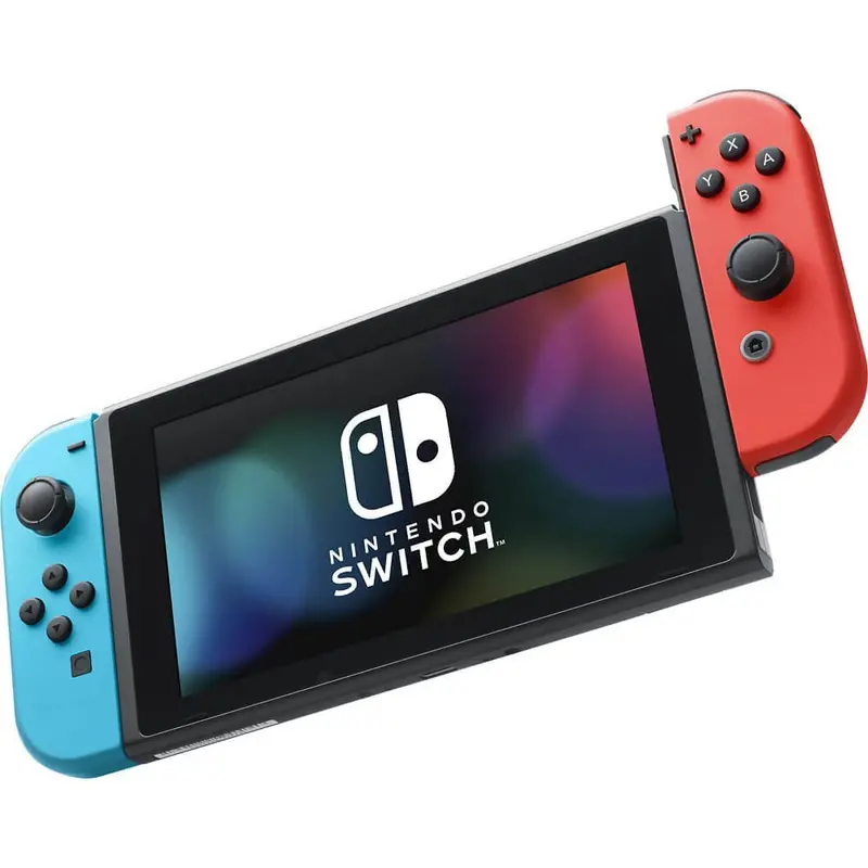 Refurbished Nintendo Switch Console — Bundled with Neon Blue and Red Joy-Con Controllers 2