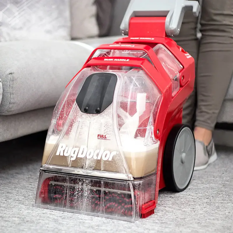 Rug Doctor Pro-Grade Carpet Cleaning Machine – Comes with Dual 1L Detergent Refills