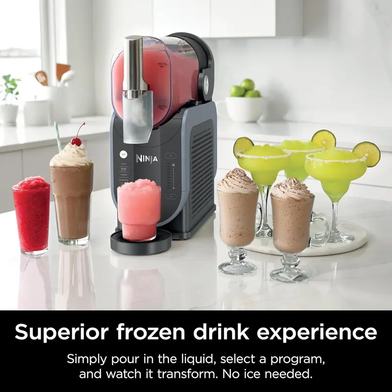 SLUSHi FS301 Slushie Maker – 88 oz Countertop Frozen Drink Machine with 5 One-Touch Programs