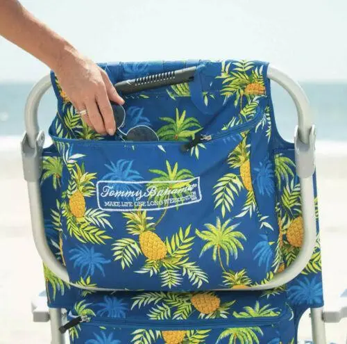 Tommy Bahama Foldable Beach Chair Set – Lightweight 2-Pack with Backpack Carry Design